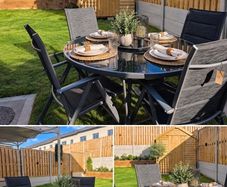 Barcelona 6 Seater Garden Furniture Set Like New