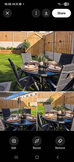 Barcelona 6 Seater Garden Furniture Set Like New