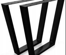 New table metal legs 70x77cm black