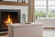 Elegance Boucle Ottoman with Storage 100x40
