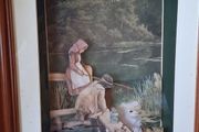 Framed Decoupage Picture