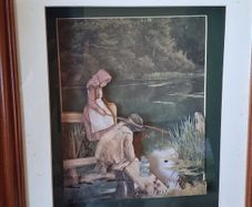 Framed Decoupage Picture