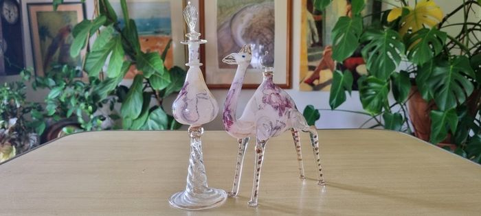 Murano glass perfume bottles
