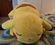sleeping Pikachu plush