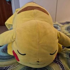 sleeping Pikachu plush