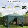 3x3m pop up gazebo with 4 side walls Image 5