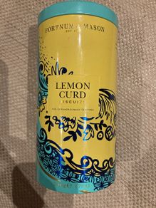 Fortnum and Mason Lemon Curd Biscuits 200 grams empty tin