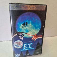 E.T. The Extra Terrestrial VHS (2002 Special Edition)  Rare bmibaby Promo Sticker and insert (PAL)