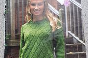 New - Knitting Pattern - Diamond Sweater - E
