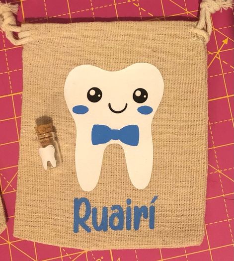 Personalised tooth fairy bag & bottle