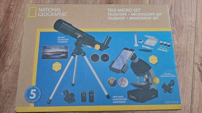 Telescope-microscope set