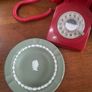 Vintage Wedgwood sage green matte unglazed plate Image 2
