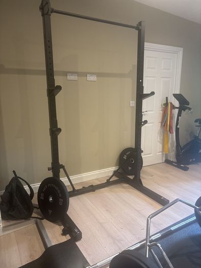 Decathlon corength pull up bar and barbell rack