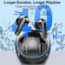 Wireless Earbuds Bluetooth 5.3 Headphones, HI-FI Stereo Wireless Earphones 40H Playtime Noise Cancelling In Ear Gaming Earphone with 4 Mics, Ear Bud 50ms Low Latency, Touch Control, Dual Mode (FREE POSTAGE) Image 5