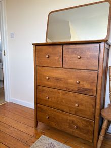 Solid wood chest of drawers