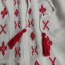 White with red details Holiday dress, size 10 Image 3