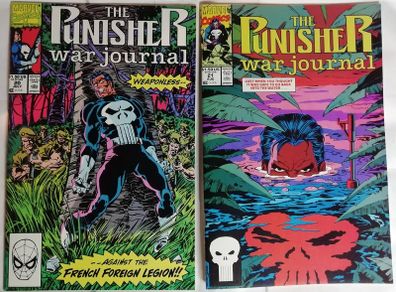 The Punisher War Journal #'20 & 21 Copper Age Comics (1990)