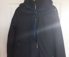 Superdry Black XS windcheater very warm jacket (or Boys 12 13 14 years)