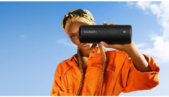 HUAWEI Sound Joy Portable Bluetooth Speaker, 79 dBA @2 m Devialet Quad Speakers, 26 Hour Playback, Shake Stereo Link Up, Obsidian Black