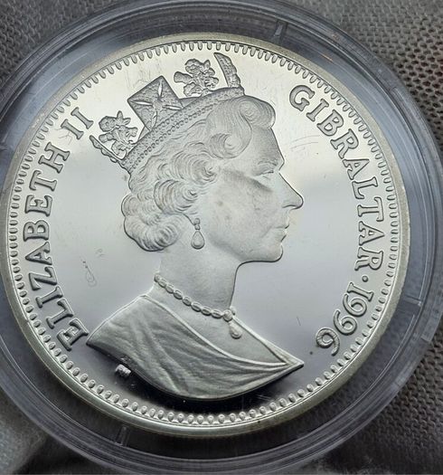 Gibraltar Silver Proof 1996 14 Ecus Italy Ireland