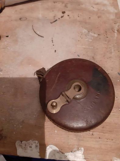 leather case 50th vintage tape measure
