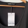 Yours Clothing ladies black ribbed top plus size Image 2