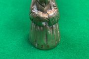 Antique brass servants bell