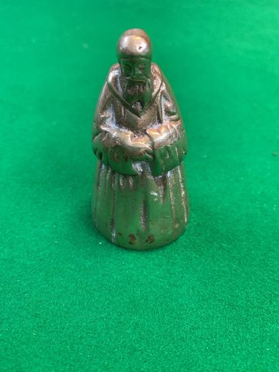 Antique brass servants bell