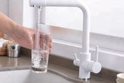 3 Way Kitchen Tap With Pure Water Flow White