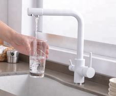3 Way Kitchen Tap With Pure Water Flow White