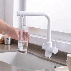 3 Way Kitchen Tap With Pure Water Flow White