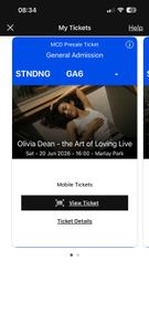 Swap Olivia Deane tickets