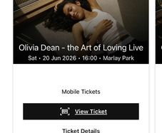 Swap Olivia Deane tickets