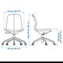 IKEA home office chair - beige/white Image 6