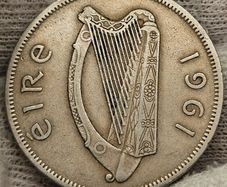 Ireland 1961 Half Crown Mint Error Mule Rare Coin