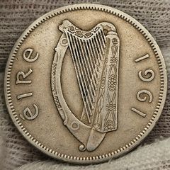 Ireland 1961 Half Crown Mint Error Mule Rare Coin