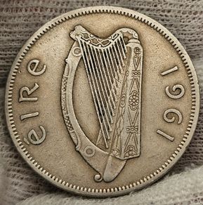 Ireland 1961 Half Crown Mint Error Mule Rare Coin