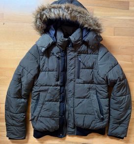 River Island Khaki Bomber Jacket small