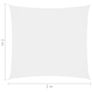 Sunshade Sail Oxford Fabric Square 2x2 m White Image 5