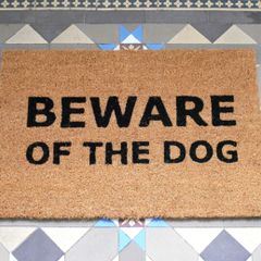 Door Mat Beware of the Dog D9692