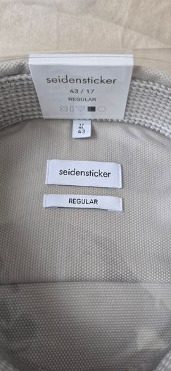Seidensticker Men's Regular Fit Long-Sleeve Shirt, Non-Iron, Grey XL / 43