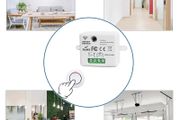 RF 433MHz Wireless 10A Relay Receiver Remote Control Light Switch 220V 110V Mini Round Button Wall Panel Switch For LED Lamp