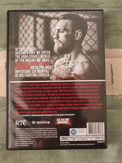 Notorious Conor McGregor RTE DVD 2014 Original TV Documentary Irish MMA Sports
