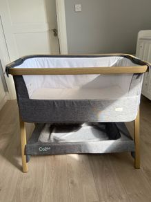 Tutti Bambini Bedside Crib (with mattress & mattress protector)