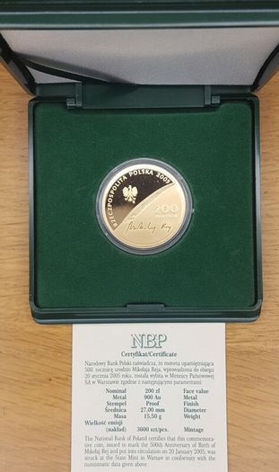 Poland 200 zlotych, 22ct gold coins