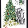 1981 Jersey Christmas Commemorative Stamps  Post Office Card/ Maximum Cards tied with set of stamps of first day of issue Image 3