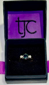 Antique diamond and sapphire ring