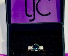 Antique diamond and sapphire ring
