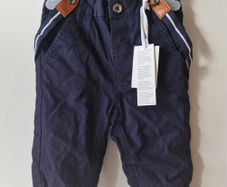 Baby boy navy chinos with braces