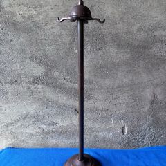 Unusual antique copper companion set holder